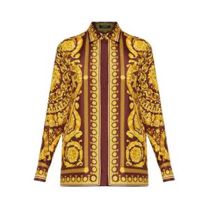 베르사체 셔츠 1001360 1A042365R770 Bordeaux