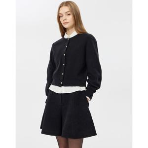 질스튜어트 뉴욕 여성 26SS블랙 단색 울혼방 가디건 JSSW6A120BK