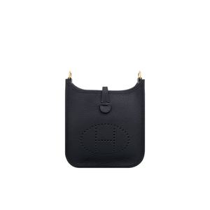 [엘러브] 에르메스 미니에블린TPM 블랙 금장 K각인 6HB0090