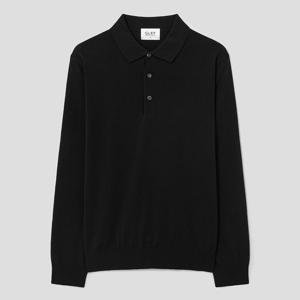 [갤럭시라이프스타일]2026 S/S 양말증정 6M 긴팔 폴로 넥 스웨터 - 블랙 GC6251S155 W