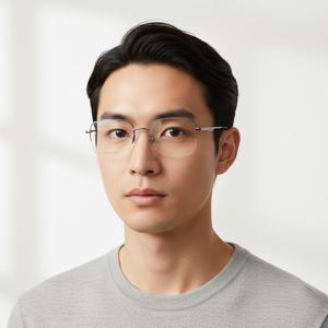 구찌  안경테 GG0868OA 003 스퀘어 반무테 메탈 아시안핏   안경