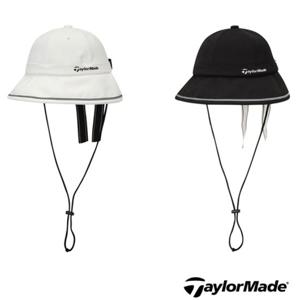 [테일러메이드] 26년 S S 여성용 HH65625 00 배색 라인 리본 포인트 육쪽 끈 탈부착 버킷햇 TWHH65625199