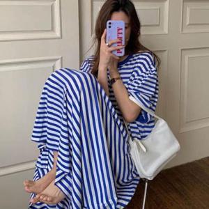 [의류] LEA-B560 스트라이프 롱원피스