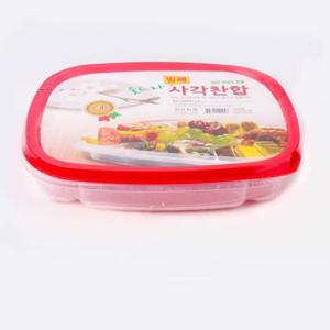 찬합 울트라 밀폐 사각찬합 소4칸 업소용배달 반찬통