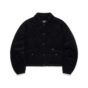 M 리자켓 CQK LE2503JK61BK 우먼 퀼팅 크롭 자켓 블랙