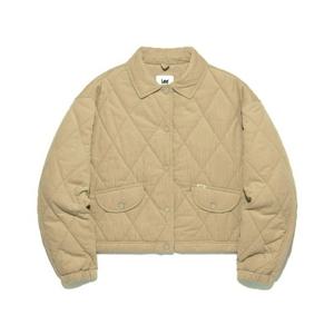 M 리자켓 CQK LE2503JK61BE 우먼 퀼팅 크롭 자켓 베이지
