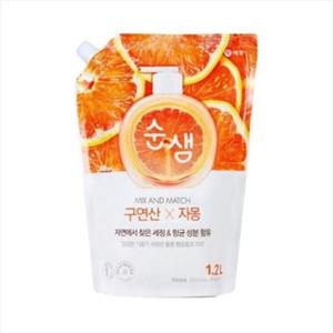 애경 순샘 구연산X자몽 1.2L 리필