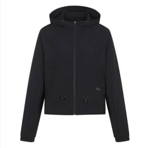 휠라 여성 스트레치 우븐 후드 바람막이 FS2JKG3251F_BLK