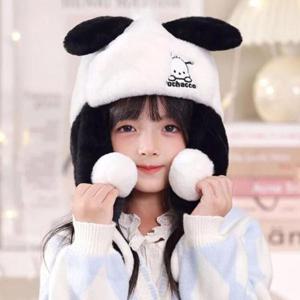방한모자 산리오 포차코 아동용 벨보아 보온 모자