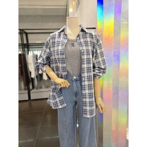 [에이비에프지] ab.f.z  34썸머 체크 박시남방 (AEZ5ZB342) AEZ5ZB342