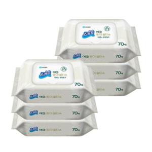 캡 유한킴벌리 스카트 에코종이 물티슈 6개입 70매