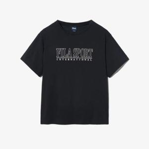 휠라반팔티 KQC FS2RSH2104X-BLK 쿨링 인터내셔널 레터링 반팔티