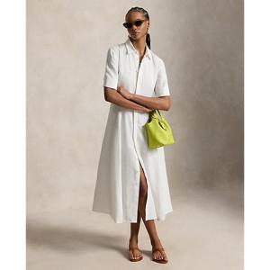 폴로 랄프 로렌 여성 리넨 패널 셔츠드레스(WMPODRSNFA21071100)