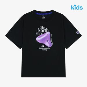 [노스페이스 키즈] NT7US02 BLK 업홀드 반팔 티 NT7US02U