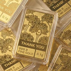 수앤진골드 카네이션 골드바 24K 순금 0.1g