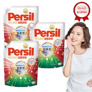 퍼실 삶음파워 하이진젤 2.0L x3개 세탁세제 (겸용)_쿨러백 증정