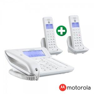 모토로라유무선전화기C7201A 1대+증설1대 화이트/자동응답/녹음