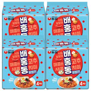 농심 배홍동 비빔면 137g 16개 라면