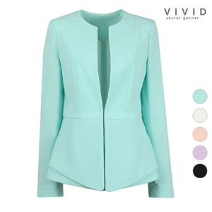 VIVID 여성 데안 노카라 여름 정장 자켓