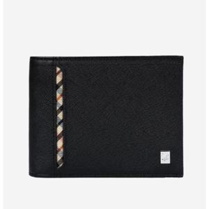 [닥스ACC][선물포장/쇼핑백동봉]블랙 사선체크라인 반지갑 DBWA3F905