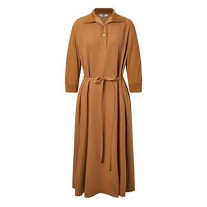 닥스 여성 24FW 클리어런스오렌지 니트 배색 스트랩 카라 원피스 DLDR4CE71O3