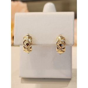 [미니골드] 미니골드 18k 클래식 패턴링귀걸이 EETM4568 EETM4568