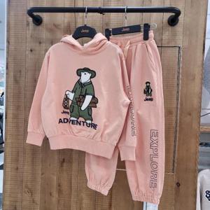 지프키즈 sh06 베어 아플리케 후드티+조거팬츠 KP1THU021TPU921
