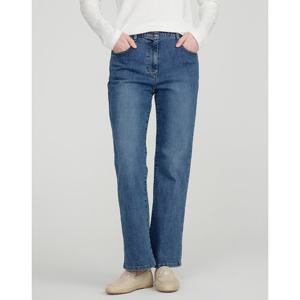 닥스 여성 25SS 데님세미부츠컷블루 워싱 히든밴딩 중청 데님 팬츠 DLPA5A105B2