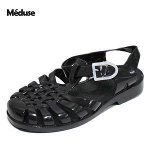 메듀즈 SUN 201 샌들 느와르 여성 젤리슈즈 스트랩 샌들 201W-NOI