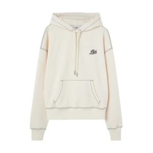 아미 시그니처 후드 티셔츠 크림 HSW229 JE0098 136