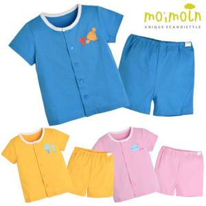 [모이몰른]유아 마린 반팔 실내복 세트
