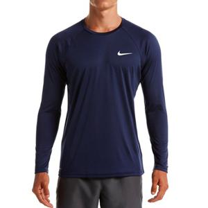 [나이키스윔] 나이키스윔 NESSA587-440 남성 에센셜 롱슬리브 래쉬가드 미드나잇 네이비 - 남성 래쉬가드 NIKED657