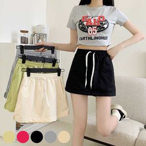 캐쥬얼 허리밴딩 패션 치마 바지 URD-254 여성치마반바지
