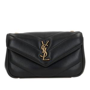 생로랑 블랙 퀼티드 나파 가죽 모노그램 크로스바디 백 821749