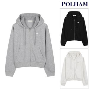 [폴햄] PHG5TC2210 여성 코숏 더블니트 후드 크롭 집업 점퍼 PHG5TC2210
