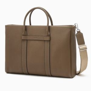 [헤지스ACC] 베이지 단색 소가죽 서류가방 HJBA5F032I3