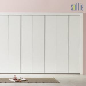 [솔리에] 엘레나 스톤화이트 여닫이 붙박이장 210cm(7자)
