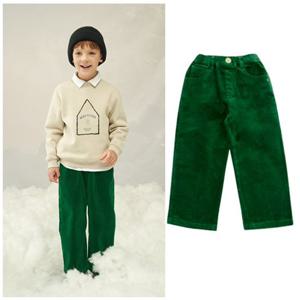 [빈] 빈2 BY71PT03GN 남아 여아 그린 코듀로이 팬츠 아동 겨울 바지 BY71PT05GN