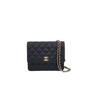 [엘러브] 샤넬 24C WOC 블랙 빈티지금장 캐비어 5ET1845