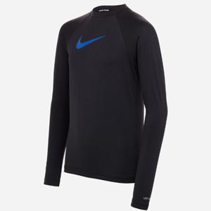 [나이키스윔] 나이키스윔 NESSB747-001 여아동 솔리드 스우시 롱 슬리브 하이드로가드 블랙 - 여아 래쉬가드 NIKEB711