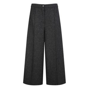 닥스 여성 24FW 클리어런스울와이드 차콜그레이 멜란지 A실루엣 뒷밴딩 팬츠 WKPA4D003CG