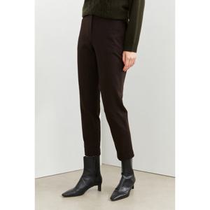 닥스 여성 24FW 클리어런스스테디셀러기모스트레이트핏 브라운  뒷밴딩 팬츠 WKPA4D007W3