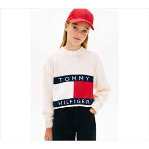 [타미힐피거칠드런] 여아 헤리티지 스웨트 (T42G0WWO450GT1-YA8) T42G0WWO450GT1
