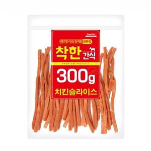 강아지 착한간식 피플펫 치킨슬라이스 300g 간식