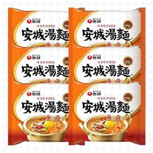 봉지라면 안성탕면 125g 6개