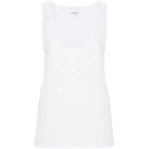 생로랑 반팔 티셔츠 790074Y227W 9000 BLANC