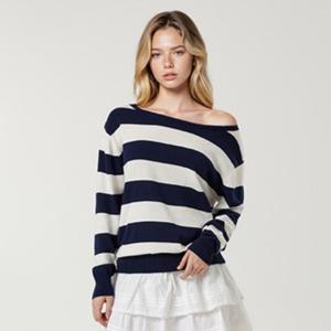 [후아유][여성] Loosefit Stripe Pullover WHKAG2345F