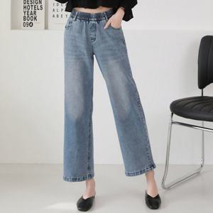 [올리비에스클로젯] 밴딩 일자핏 데님 팬츠_O2603DP023A