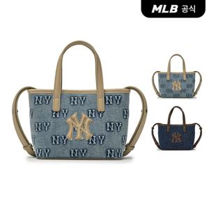 [MLB공식] 26N 클래식 모노그램 데님 엠보 미니 크로스백 (2 COLOR) 3ACRDM16N