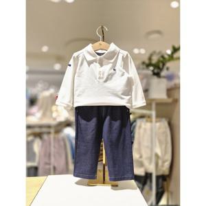 [블루독베이비] 26SS봄신상(IV)베이직피케카라티셔츠저지트윌팬츠세트 (461193300741001) 4611933007